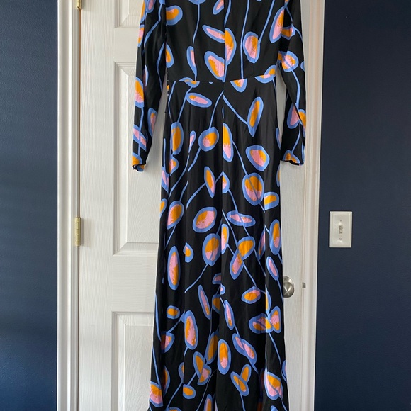 Designer Diane Von Furstenberg DVF Lanira Maxi Dress in Magic Lights - Picture 5 of 7